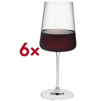 Rona Rotweinglas Bordeaux 00 MODE ungeeicht 680 ml 6 Stück rot, 25 cm