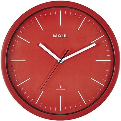 MAUL Funkwanduhr »MAULjump« rot Ø 31 cm rot