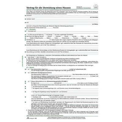 RNK-Verlag 10er-Pack Mietverträge für Häuser 545/10 weiß Image