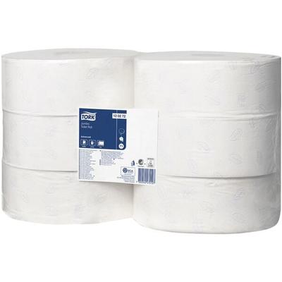 Tork Toilettenpapier »T1 Advanced« Jumborolle 2-lagig 6 Rollen weiß