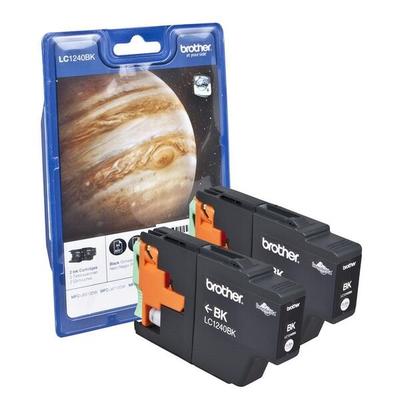 Brother 2er-Pack Tintenpatrone »LC-1240BK Twin Pack« schwarz