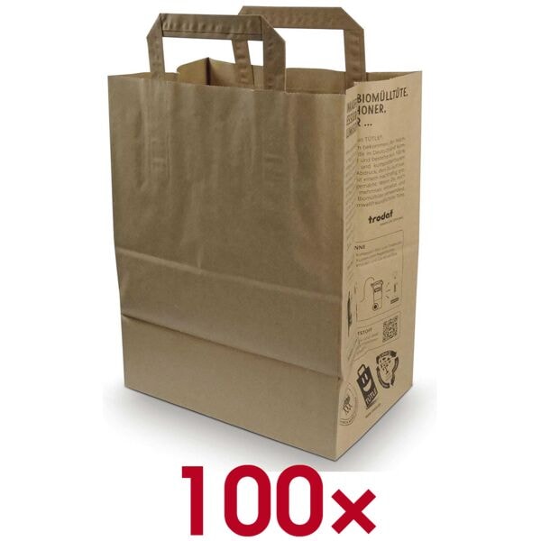 Trodat Papier-Tragetaschen »TÜTLE M« 18,5 x 22,0 cm braun braun, 18.5x22 cm Image