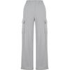 Jogginghose URBAN CLASSICS "Urban Classics Damen Ladies Baggy Light Terry Sweat Pants", Damen, Gr. XL, US-Größen, grau (lightasphalt), 70% Baumwolle, 30% Polyester, unifarben, oversize, Hosen