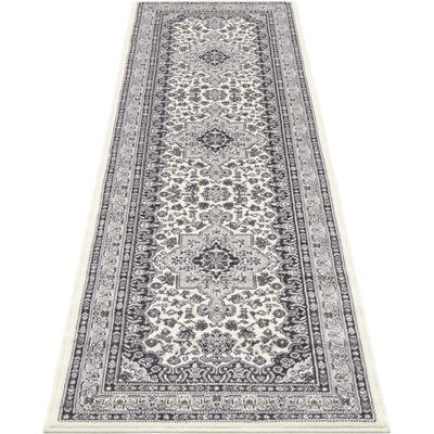 Teppich NOURISTAN "Parun Täbriz" Gr. 12, grau, B:80cm H:9mm L:250cm, Polypropylen (PP), Teppiche, Kurzflor, Orient, Läufer, Vintage, Esszimmer, Wohnzimmer, Flur Image