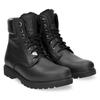 Winterboots PANAMA JACK, Herren, Gr. 44, schwarz, Nappaleder, casual, Schuhe, Winterstiefelette, Schnürstiefelette, Outdoorschuh mit Ziernähten