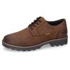 Schnürschuh CAMEL ACTIVE, Herren, Gr. 46, braun (dunkelbraun), Nubukleder, unifarben, klassisch, Schuhe, Trachtenschuh, Freizeitschuh mit gepolsterter Innensohle