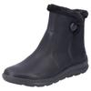 Winterboots RIEKER, Damen, Gr. 38, schwarz, Lederimitat, Textil, unifarben, klassisch, Schuhe, Keilstiefelette - 150 Jahre Rieker Jubiläumsartikel