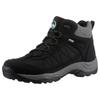 Winterboots POLARINO "Randers", Herren, Gr. 38, schwarz (schwarz, grau), Nylon, Lederimitat, Filz, casual, Schuhe, Trekkingschuh, Outdoorschuh, Schnürboots mit kuscheligem Warmfutter