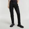 Chinohose G-STAR "Kate Chino Boyfriend", Damen, Gr. 30, Länge 30, schwarz (dk schwarz), Web, Obermaterial: 97% Baumwolle, 3% Elasthan, unifarben, casual, bequem lang, Hosen