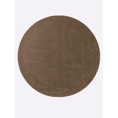 Teppich HEINE HOME Gr. 6, grau (taupe), H:15mm, Wolle, Teppiche Image