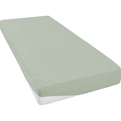 Spannbettlaken "Mila in Gr. 90x200, 140x200 oder 180x200 cm", grün, B:140-160cm L:200-220cm, Jersey-Elasthan, Obermaterial: 97% Baumwolle, 3% Elasthan, GUIDO MARIA KRETSCHMER HOME & LIVING, Laken, Baumwolle, Matratzen bis 30 cm Höhe, Bettlaken,... Image