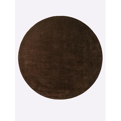 Teppich HEINE HOME Gr. 9, braun (mocca), B:200cm H:15mm L:200cm, Wolle, Teppiche Image