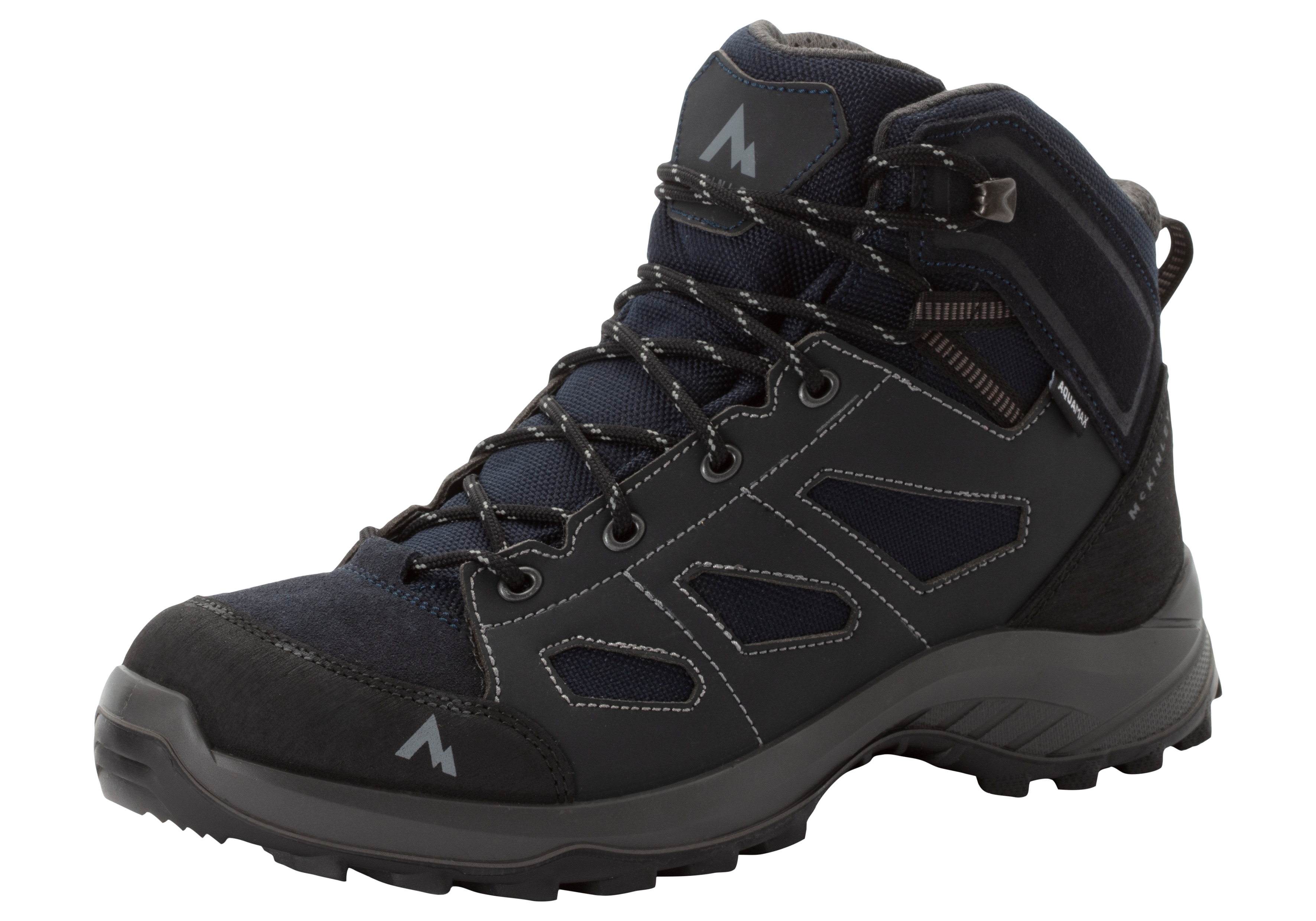 Wanderschuh MCKINLEY "Discover IV", Herren, Gr. 41, schwarz (navy schwarz, navy schwarz, anthrazit), Schuhe Wanderschuh, wasserdicht