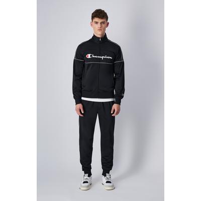 Trainingsanzug CHAMPION, Herren, Gr. XXL (60/62), nbk, nbk, wht, Obermaterial: 100% Polyester, sportlich, Sportanzüge