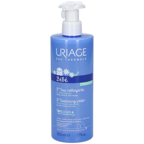 Uriage Baby 1st Cleansing Water with Organic Edelweiss Nieuwe Formule 500 ml Körperpflege