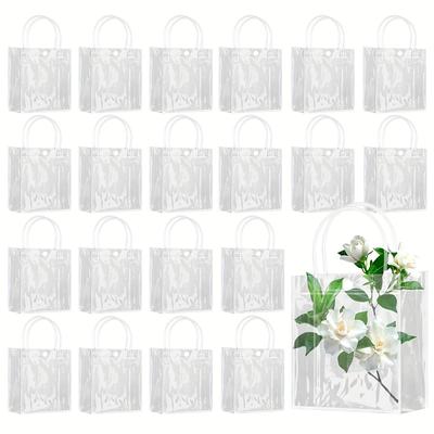 TEMU 30pcs Clear , Reusable Plastic Small For Christmas (6.3" X 5.9" X 2.8")