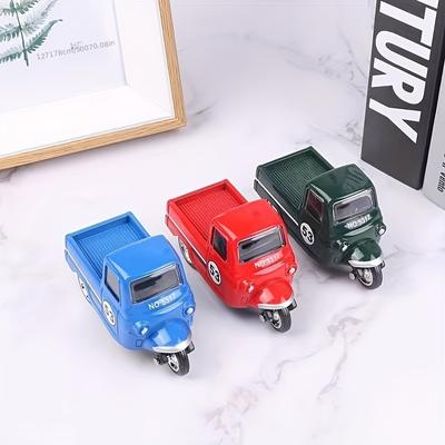 TEMU 1pc Mini Alloy Pull-back Trike Toy, Vintage Simulation Model With , Zinc Alloy Collectible Desk Ornament, Gift For Kids Aged 3-6 Years