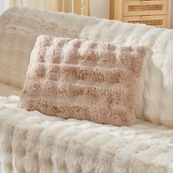 Kissen "Bubble-Fleece" 40 x 60 cm braun Eldo Image