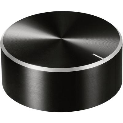 Tru Components - TC-11696532 Drehknopf mit Knopfmarkierung Schwarz (ø x h) 48 mm x 19 mm Aluminium, Image