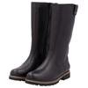 Winterstiefel REMONTE, Damen, Gr. 41, Normalschaft, schwarz, Leder, unifarben, klassisch, Schuhe, Blockabsatz, Stiefel, Langschaftstiefel mit Innenreißverschluss