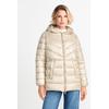 Steppjacke RICHROYAL, Damen, Gr. 38, braun (caffee latte), Web, Obermaterial: 100% Polyamid. Futter: 100% Polyester. Wattierung: 100% Polyester, casual, Langarm, Jacken, mit 2-Wege-Reißverschluss