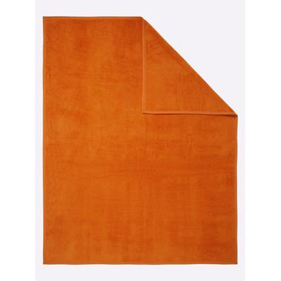 Wohndecke BIEDERLACK Gr. 1, orange (terrakotta), B:150cm L:200cm, 70% Baumwolle, 30% Polyacryl, Wohndecken Image