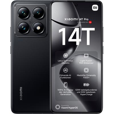 XIAOMI Smartphone "Xiaomi 14T Pro 512GB", schwarz (titan schwarz), 512 GB, Mobiltelefone Image
