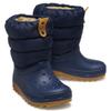 Winterboots CROCS "CLASSIC NEO PUFF BOOT K", Kinder, Gr. 28, blau (navy), Croslite, Nylon, sportlich, Schuhe, Snowboots, Winterstiefel zum Schlupfen