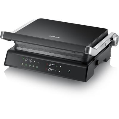 Kontaktgrill SEVERIN "KG2399 SEVINI COMFORT" Kontaktgrill_Standgrill_Tischgrill_Teppanyakigrill schwarz