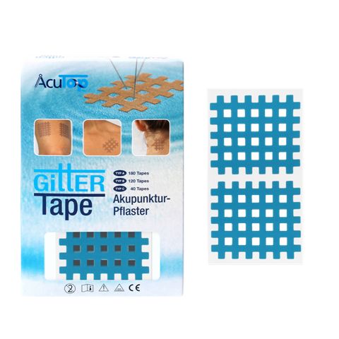 Gitter Tape AcuTop Akupunkturpflaster 2x3 cm blau 180 St Pflaster Image