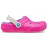 Crocs - Kid's Classic Lined Clog - Hüttenschuhe US J2 | EU 33-34 rosa