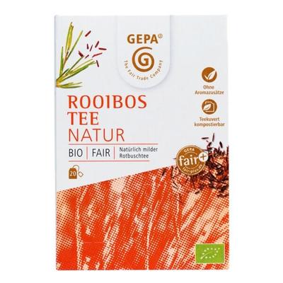 Gepa BIO Rooibostee Natur 20 Stück Tassenportion Aromakuvert mehrfarbig Image