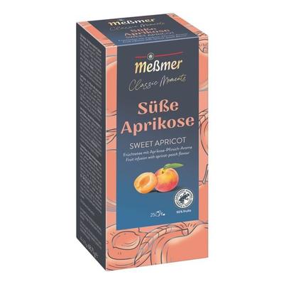 Meßmer Früchtetee »Classic Moments Süße Aprikose« Tassenportion, Papierkuvert, 25 Stück orange