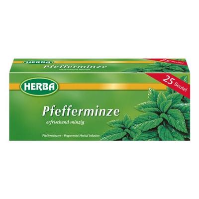 Herba Herba Kräutertee Pfefferminze Tassenportion, 25 Stück Image
