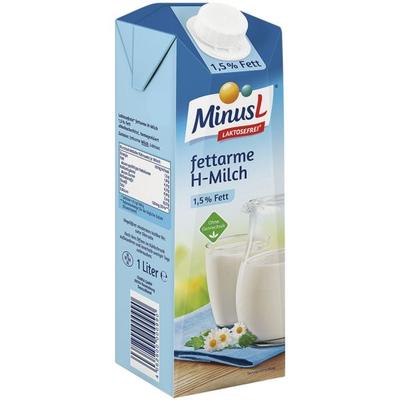 10er-Pack Laktosefreie H-Milch fettarm 1 Liter, MinusL