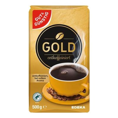 Gut und Günstig Kaffee gemahlen »Gold entfkoffeiniert« 500g braun
