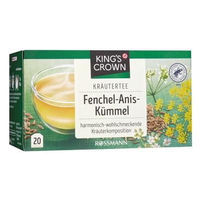 Kräutertee »Fenchel-Anis-Kümmel« Tassenportion, 20 Stück, Kings Crown