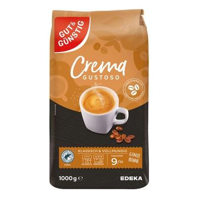 Gut und Günstig Kaffeebohnen »Crema Gustoso« 1 kg braun Image