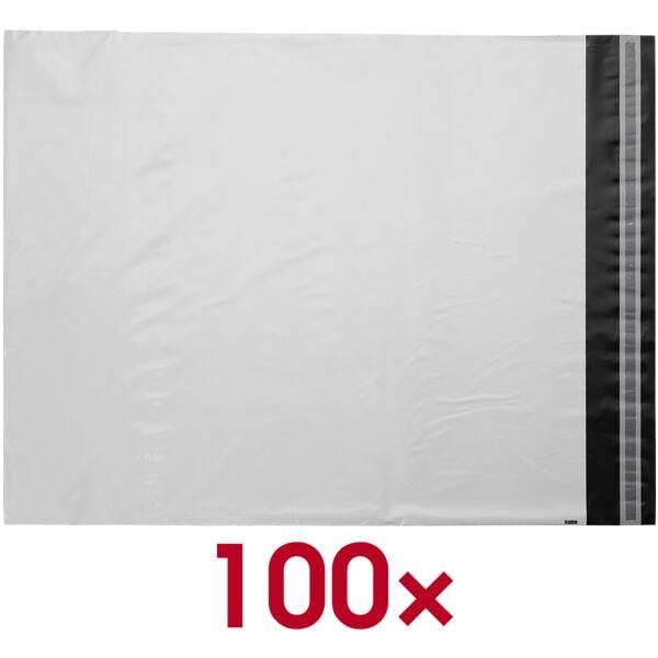 docuCARE 100er-Pack Folienversandtaschen »classic light« DIN C2 ohne Fenster weiß weiß, 52.5x45 cm Image