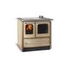 Stufa Cucina a legna in acciaio porcellanato con forno Easy Evo 2.0 - beige