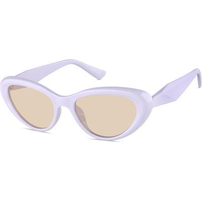 Zenni Women's Cat-Eye Rx Sunglasses Purple Plastic Full Rim Frame