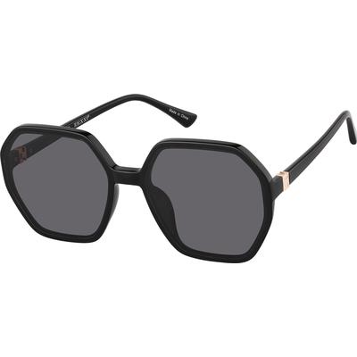 Zenni Women's Sunglasses Black Plastic Full Rim Frame