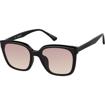 Zenni Sunglasses Black Plastic Full Rim Frame