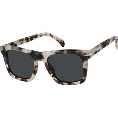 Zenni Sunglasses Ivory Tortoiseshell Plastic Full Rim Frame