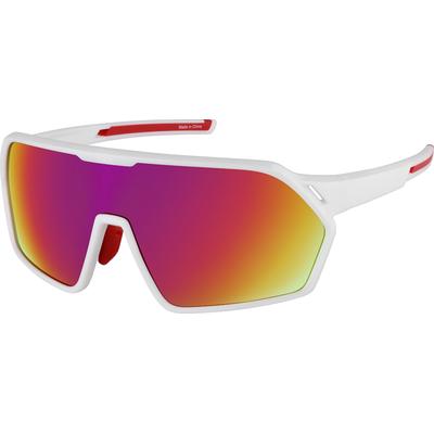 Zenni Oval Sunglasses White Plastic Full Rim Frame