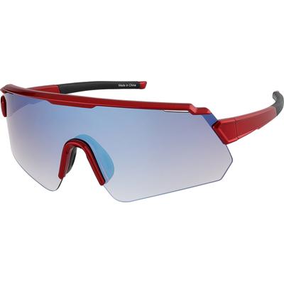 Zenni Oval Sunglasses Red Plastic Frame