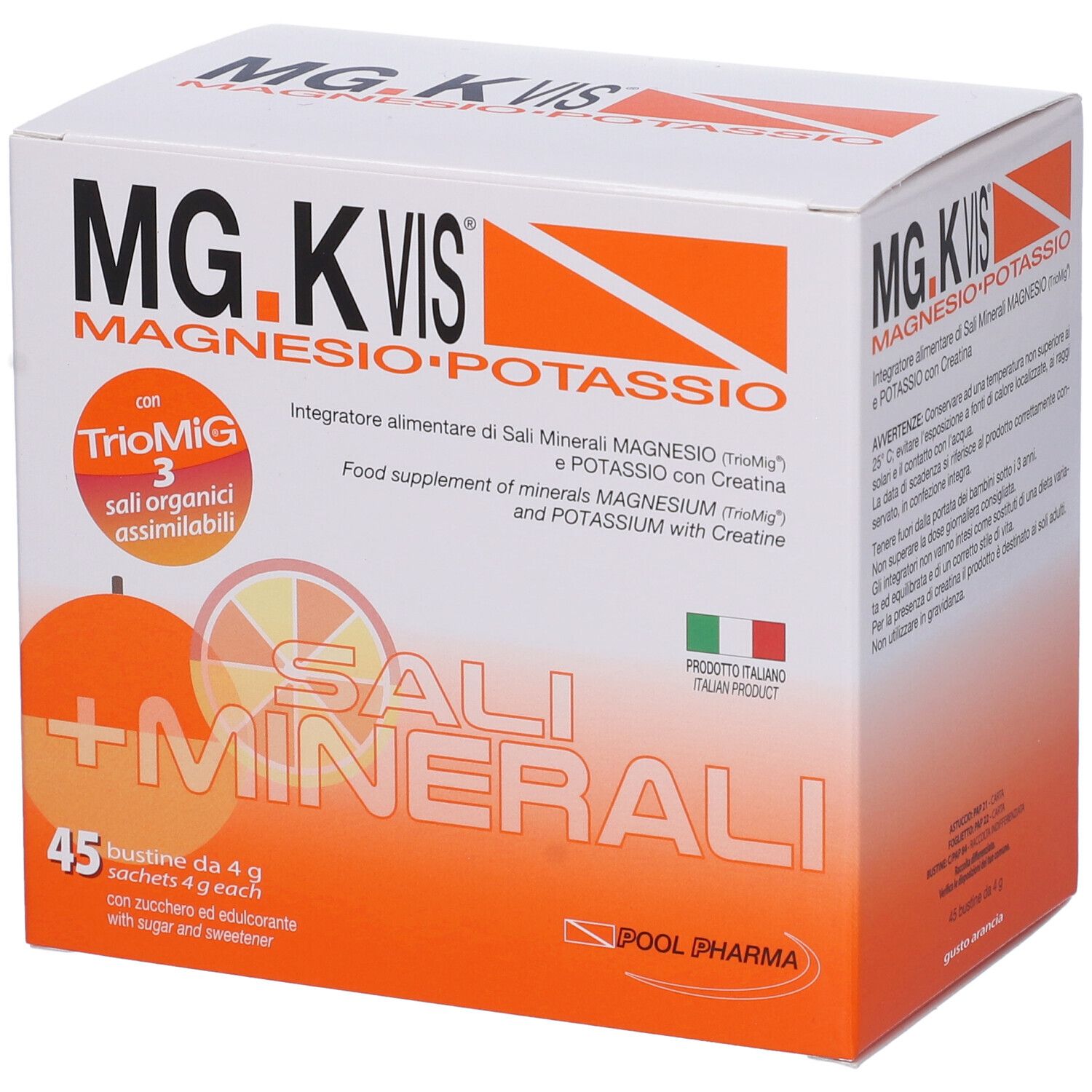 MG.K Vis Magnesio Potassio Orange Bustine 180 g Polvere per soluzione