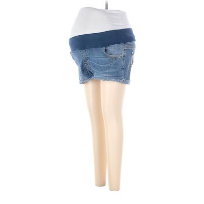 Motherhood Denim Shorts: Blue Bottoms - Women's Size Medium Maternity