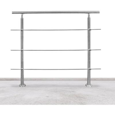 Geländer Treppengeländer ø 42mm Edelstahl Handlauf für Innen und Außen geeignet 100cm mit 3 Image