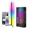 RGB LED Smart Light Illusion Floor Lights WiFi Bluetooth Ecke Lichter mit Musik-Sync Geräuschaufnahme 1,2m 74 LED-Perlen USB-betrieben für Wohnzimmer/Schlafzimmer-Atmosphäre,